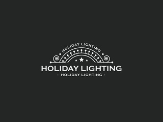 Old School Holiday Lighting Logo