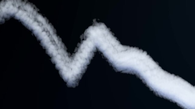 Video Curved Flowing Smoke Motion