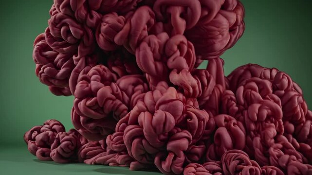 Swirling paint and splashing liquid, swirling color and swirling texture. Abstract art flows again and again. Motion repeats, fluid repeats, paint repeats. This is pure color, pure fluid, pure swirl.