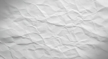 Obraz premium Crumpled White Paper Texture Background