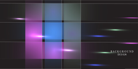 Fototapeta premium Abstract background with glowing motion lines design
