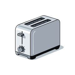 Modern Toaster Illustration