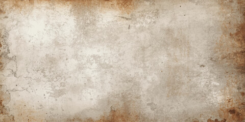 A blank vintage brown parchment with a heavily stained and aged grunge texture provides a weathered antique paper background featuring a rough pattern and worn beige design