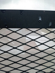 Close Up of Metal Mesh Screen