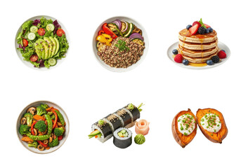 Fototapeta premium Assorted Healthy and Delicious Food Dishes Collection.