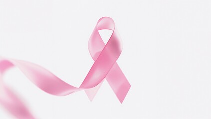 Pink ribbon for breast cancer awareness