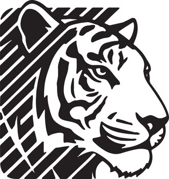 Wild Tiger Vector Illustration