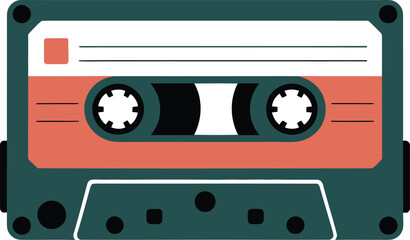 Vintage Analog Audio Cassette Tape for Retro Music Lovers