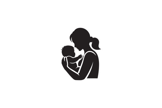 Mother holding baby in her arms expressing deep love affection nurturing care maternity