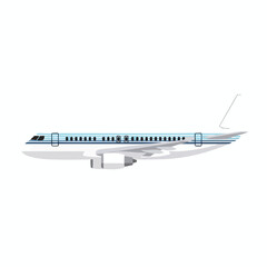 Fototapeta premium Commercial Airplane in Flight
