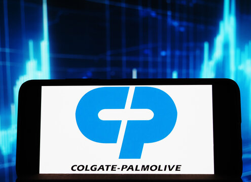 In this photo illustration,  Colgate-Palmolive Company  logo seen displayed on a smartphone.