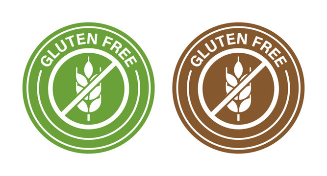 Gluten free label icon product certification symbol