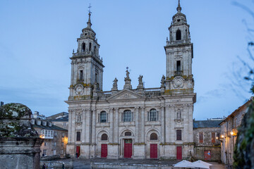 Obraz premium Lugo cathedral building in historic galicia, spain