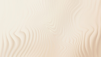Abstract beige background with flowing wave like textured lines