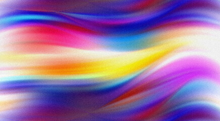 Obraz premium colorful abstract flowing liquid waves with vibrant hues and grainy detail