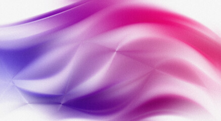 Obraz premium Purple and pink gradient abstract waves with grainy texture and glowing light effects design