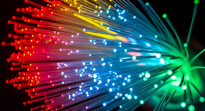 Fiber Optic Cables: Vibrant Light Transmission Technology for High-Speed Data, Internet, and Telecommunication Networks, 32K Revolutions 