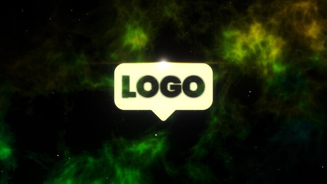 Modern Lens Flare Nebula Space Dust Cosmic Logo Reveal