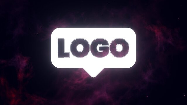 Nebula Space Dust Static Hover Logo Reveal