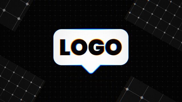 Glitch RGB Grid Modern Urban Strobe Logo Reveal