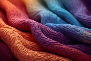 Vibrant yarns in gradient hues