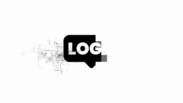 Hacking Grid Computer Digital Distortion Logo Reveal