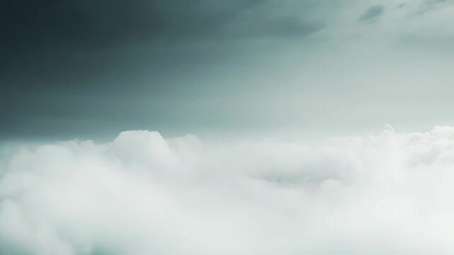 Clouds drifting high over a vast blue sky, soft and airy cloudscape conveying peaceful, dreamy elevation and open freedomserene natural background for travel and inspiration