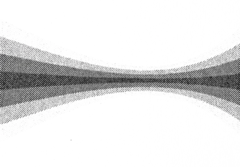 Fotobehang Natuur Park Macro halftone print forming a curved, hourglass-like dark band fading outward into lighter diagonal lines on a transparent background.  © Vjom