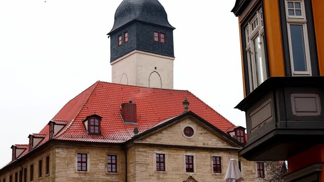 historic city bad langensalza in thuringia germany 4k 25fps video