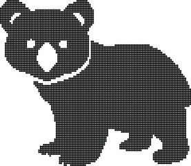 Adorable Bear Cub Silhouette Design For Baby Products © Aroti