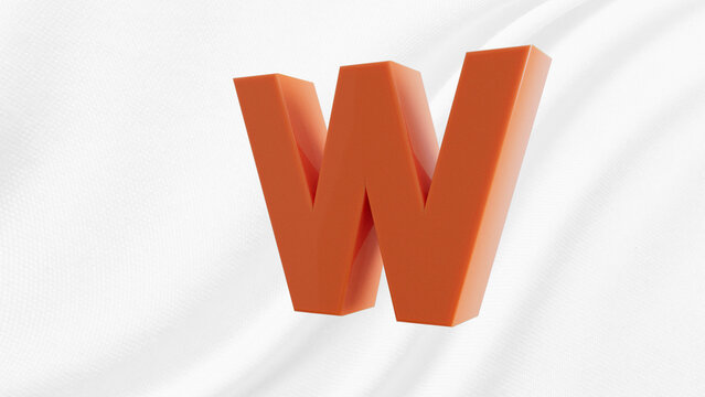 Plastic Letter W
