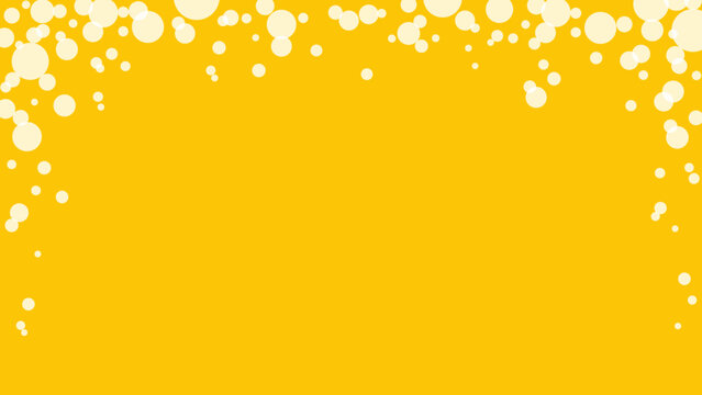 Horizontal yellow background with bubbles. Backdrop for social media, web, print, advertising, etc.
