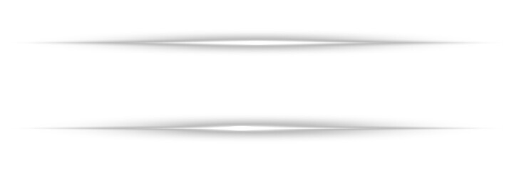 Sparkling linear effects for modern designs. White glowing horizontal lines with soft sparkles and...