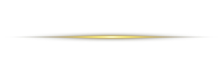 Use this transparent PNG Overlay to enrich your glowing abstract or futuristic compositions. Glowing horizontal gold light line with radiant shine. Gold line light glow with sparkle and flare shine. © Slava