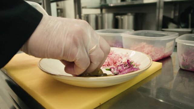 Gyros Plate with Rice and Salad isolated on white Background, turkish traditional rice with vegetables.