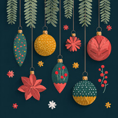 Christmas and New Year Holiday Banner Template