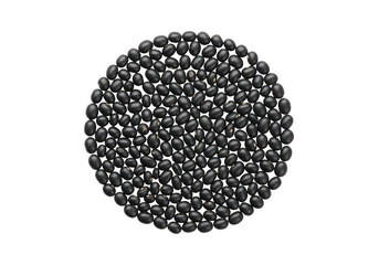 Fullerene molecule structure isolated on transparent background