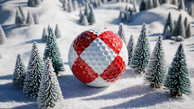 christmas tree in snow