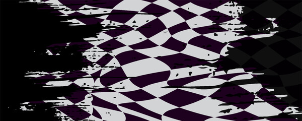 Obraz premium grungy style rally flag background for motor or auto sport