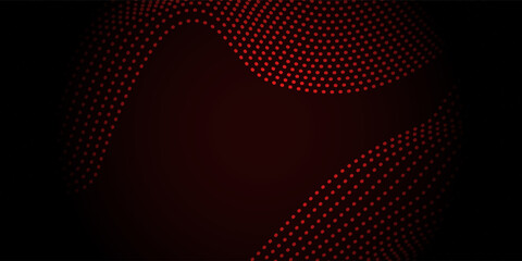 Futuristic point wave of particles. Visualization of sound waves. Technology or science banner. Abstract digitalwave. Vector eps 10