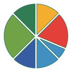 Obraz premium colorful pie chart
