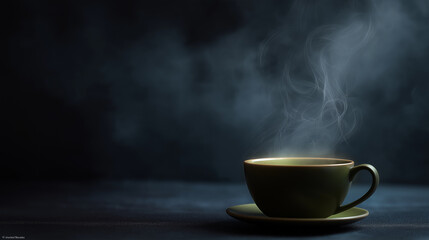 Luxury tea styled with dark cozy atmosphere.