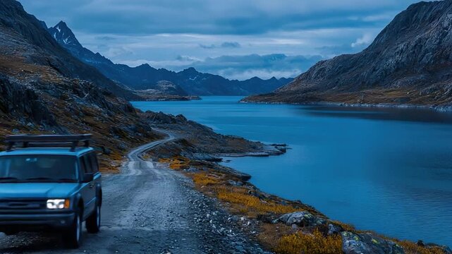remote fjords of kangertittivaq east greenland landscape video