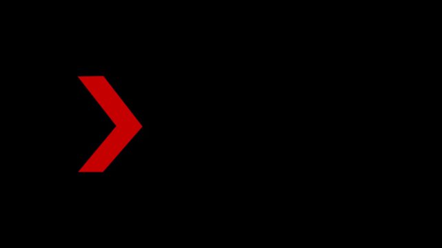 Dynamic Red Chevron Arrow Progress Loading Animation on Black Background