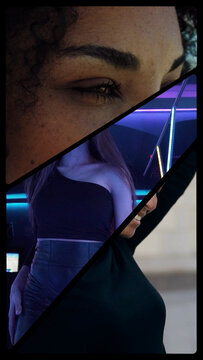 Vertical Split Screens 3 Frames 06