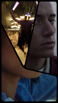 Vertical Split Screens 3 Frames 05