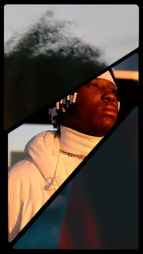 Vertical Split Screens 3 Frames 06