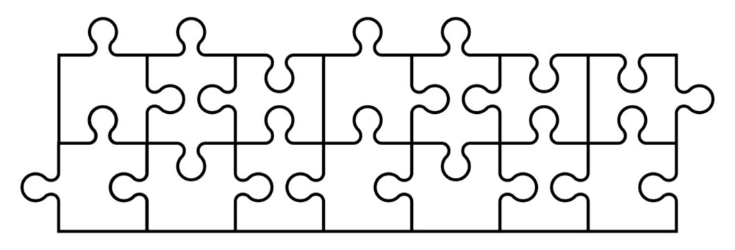 Simple pieces of puzzle pattern