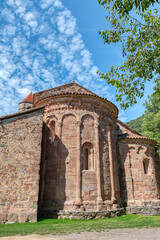 Obraz premium The Monastery of Sant Joan de les Fonts is located in the town of Sant Joan de les Fonts in the province of Girona, Spain.