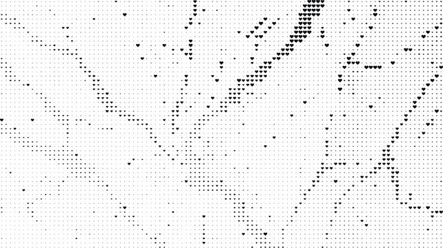 Black heart halftone pattern background abstract, Minimalist love heart dot texture